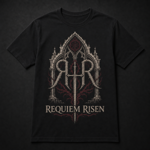 Requiem Risen Cathedral Logo Black T-Shirt